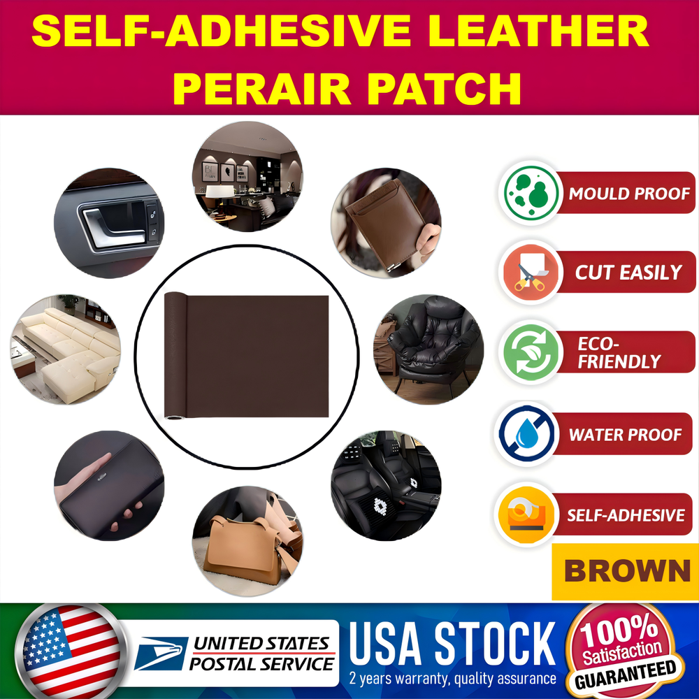 MORE SIZE Soft Leather Repair Kit Self-Adhesive Patch Sofa Clothing Car Couch