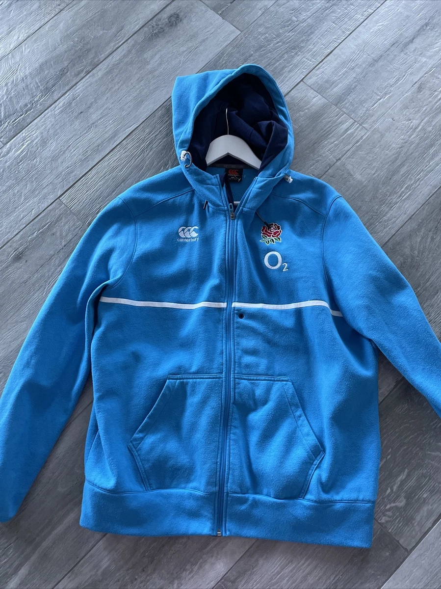 CANTERBURY ENGLAND RUGBY COTTON POLYESTER LONG SLEEVE FULL ZIP