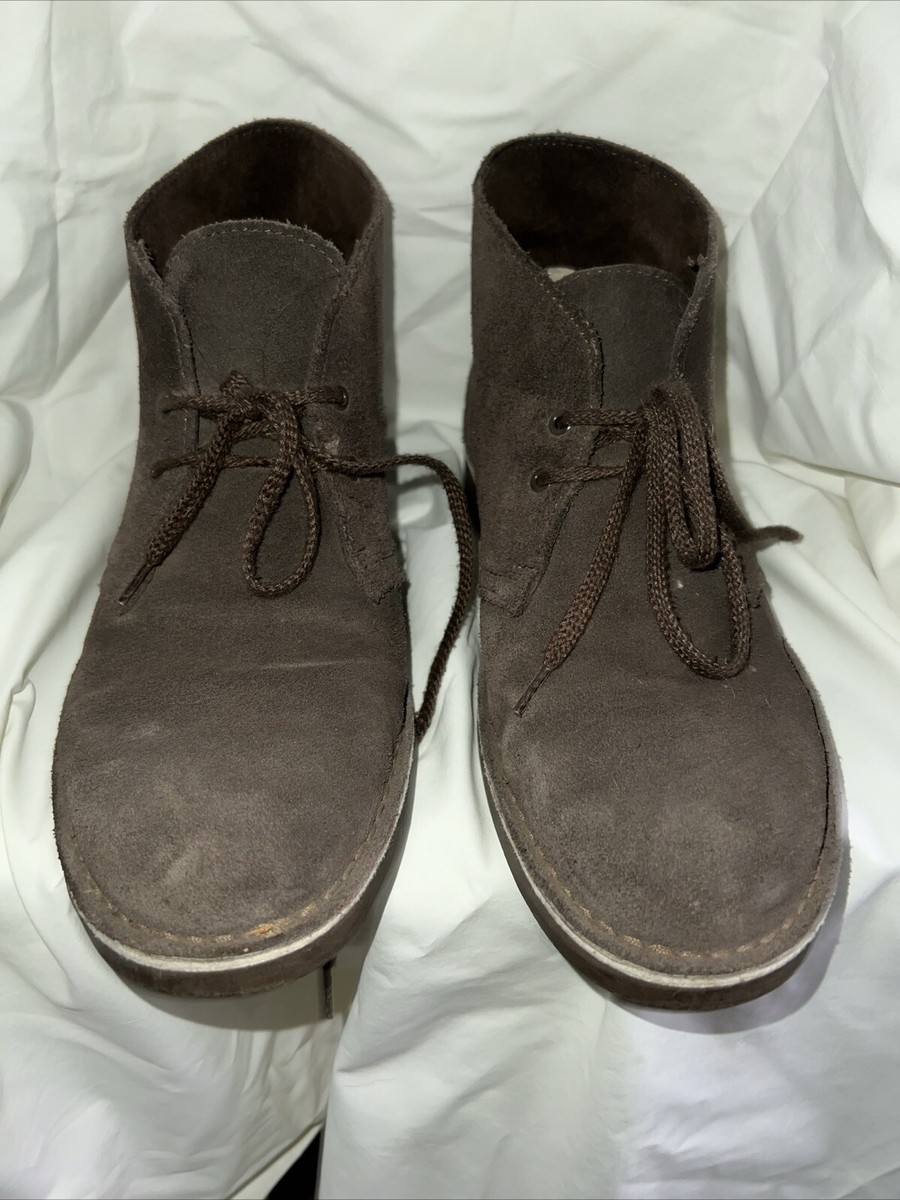 Clarks Bushacre Mens Size 8.5 Brown Leather Chukka Lace Up 