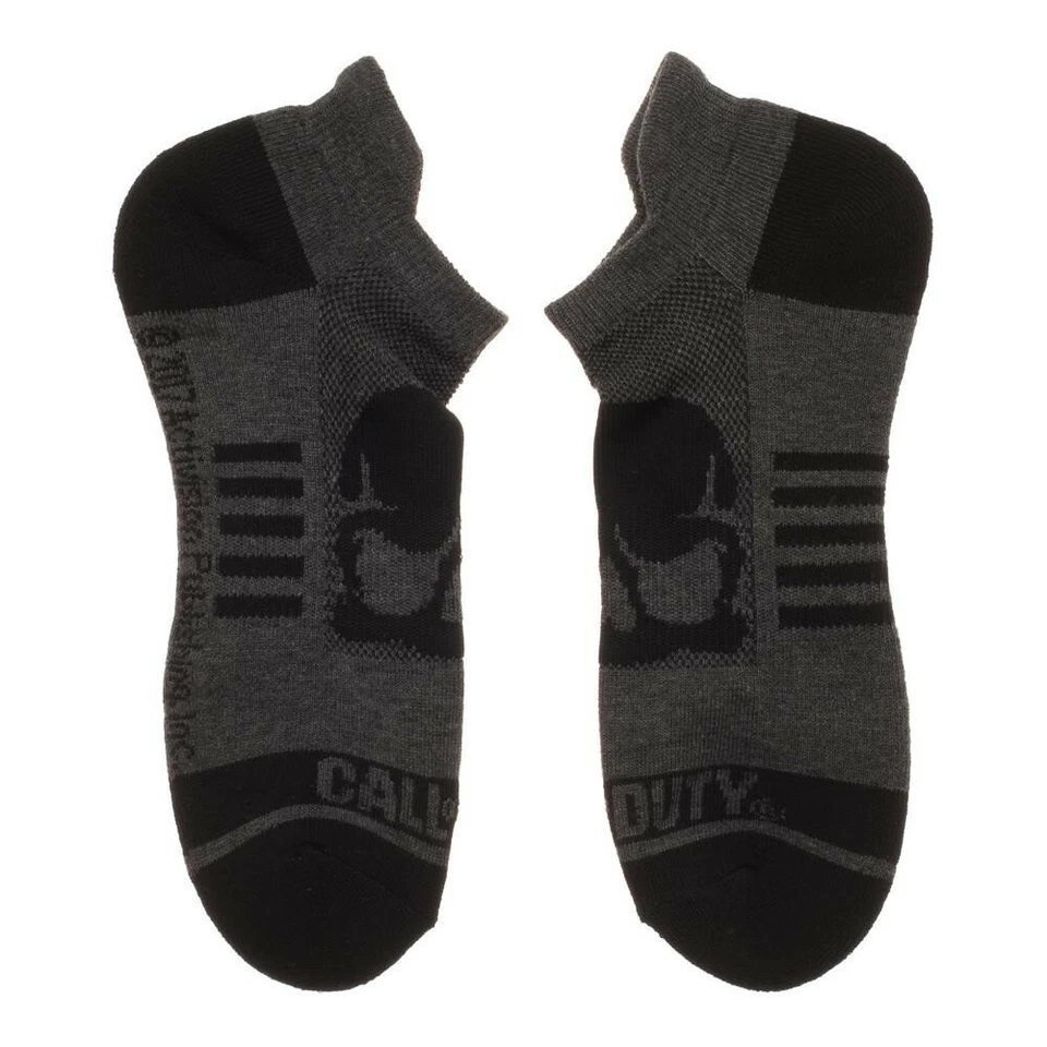 Call of Duty Calcetines al Tobillo 3 Pares Hombre Atlético Activo Set Calavera Juego Juegos Guerra Foto 2 de 4