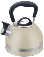 Stahl-Wasserkessel FlöTenkessel Teekessel Kessel 1,8L Beige Kinghoff KH-1854