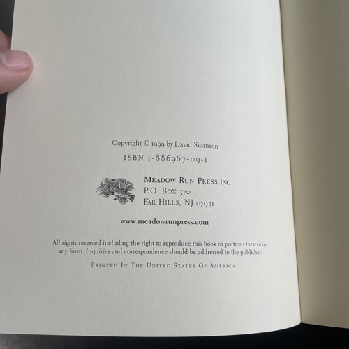 Water Music David Swanson Salmon Fly Fishing 2000 Deluxe 1st Ed. Signed Rare - Picture 3 of 13
