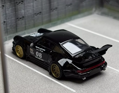1:64 Black RWB 964 #8 Racing Sports Classic Model Diecast Metal Car - Imagen 5 de 10