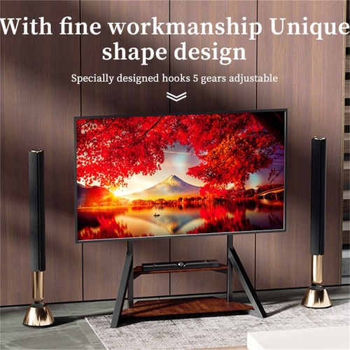 Height Adjustable Tall Floor TV Stand Mount Portable TV Cart Freestanding 100"TV - Picture 130 of 165