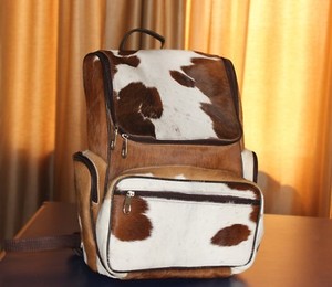 cowhide backpack
