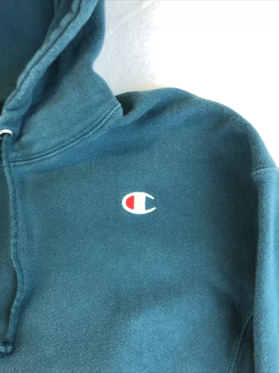 Champion Reverse Weave Hoodie Size S Green eBay