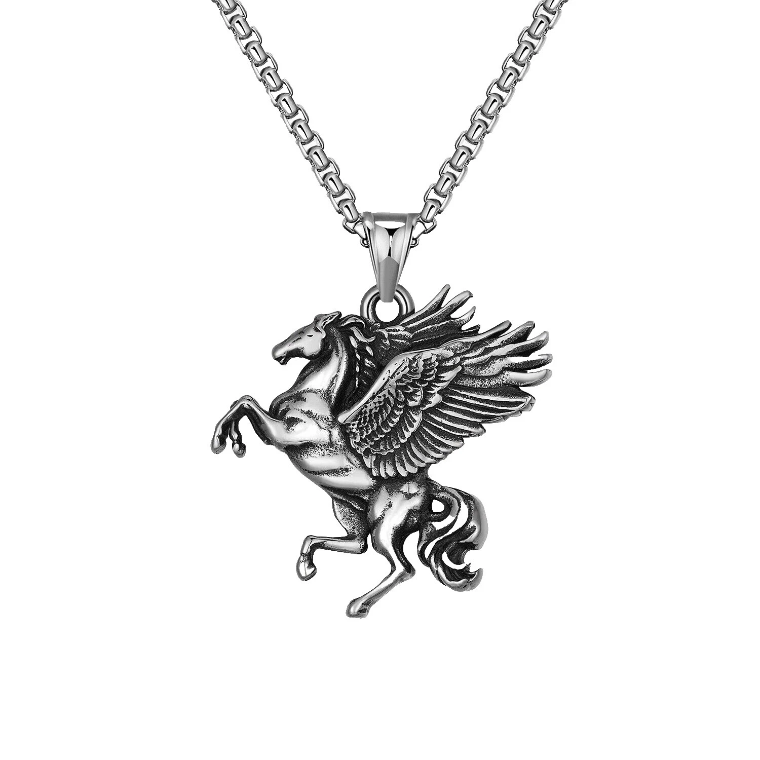 Coleira de aço inoxidável Beauty Colares e pingentes para Homens