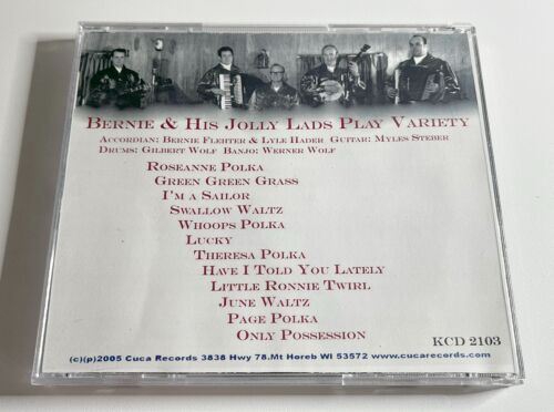 BERNIE & HIS JOLLY LADS POLKA CD "12 FAVORITES" SUPER WISCONSIN STYLE POLKA CD!! - Picture 2 of 2