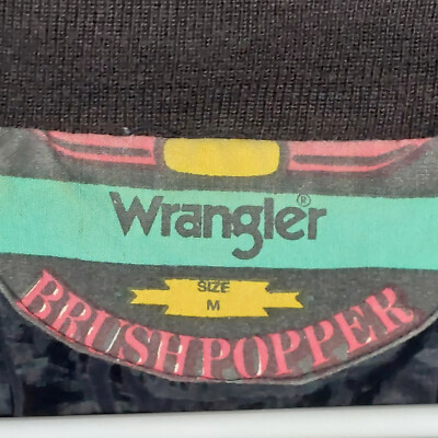 Vintage 90s Wrangler Brushpopper Bomber Jacket Men's Medium Canvas