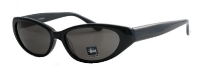 OLD STUSSY レディースサングラス Stussy Chelsea Woman's Sunglasses Black Frame /Smoke ca. 2000 VTG