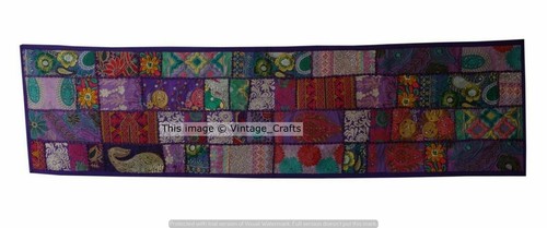 10 PC LOT Indian Cotton Patchwork Table Runner Embroidered Dining Table Tapestry - Picture 10 of 15