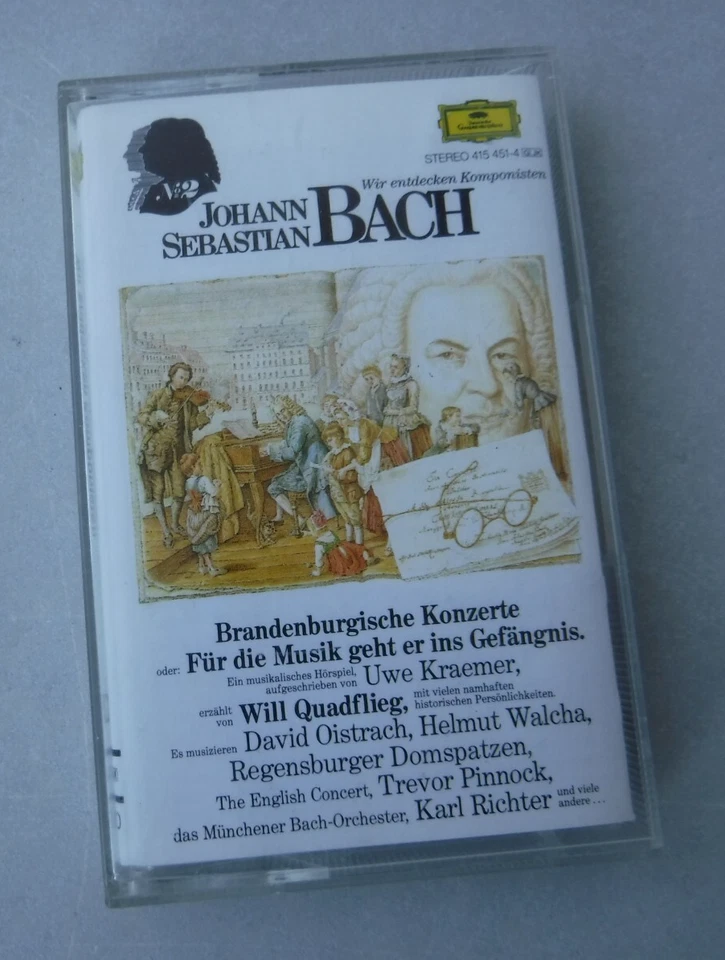 Hörspiel MC Wir entdecken Komponisten: J.S. Bach - Will Quadflieg erzählt - 1985