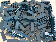 SHIPS FREE  LEGO DARK BLUE NAVY BIG BRICK LOT OF 25 PIECES 1X4 1X6 PARTS