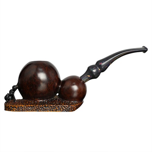 Briar High-End Pfeife Glattpfeife Handarbeit Ungeraucht Tabakpfeife Sammlerpfeife - Bild 2 von 5