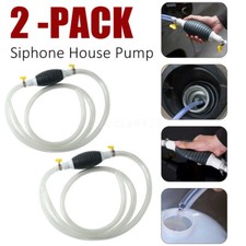2X Siphon Pump Gas Transfer Gasoline Siphone Hose Oil Water Fuel Transfer Hand