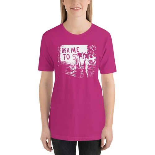 Dawson's Creek Ask Me To Stay Pacey Joey Dawson Berry Color T-Shirt