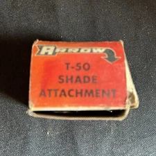 Vintage New Old Stock Arrow Fastener Company T-50 Shade Attachment
