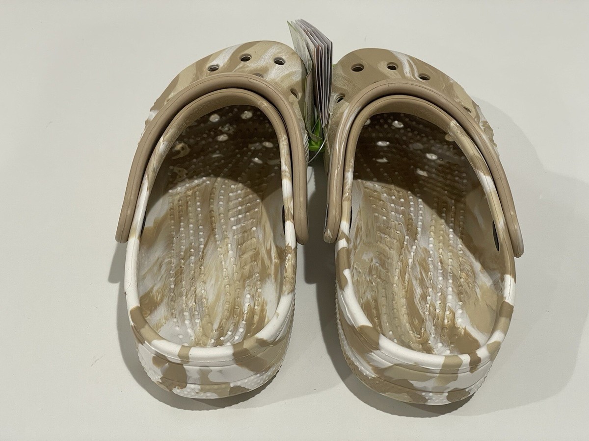 Crocs Baya Marbled Clog Chai/Multi #206935 Unisex Size US M5