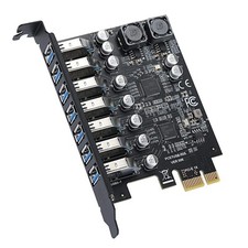 7-Port PCIE Expansion Card PCIE To USB3.2 Expansion Card 5Gbps High for PC