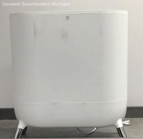 UNTESTED Sharper Image Towel Warmer Used w Damages Powers On Lights Up