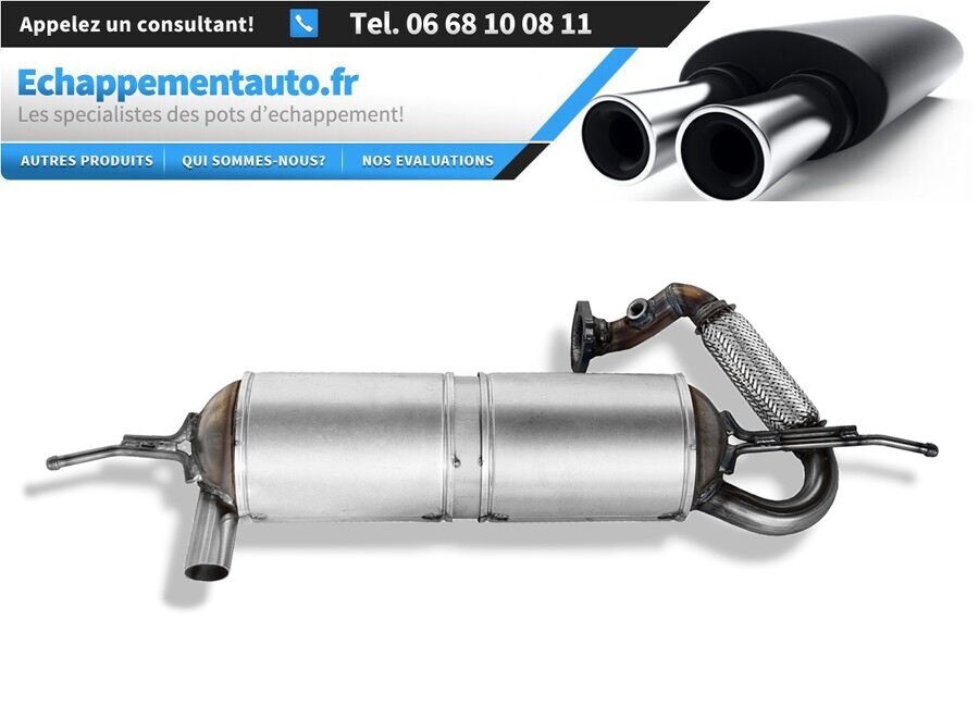 Catalyseur Smart Fortwo Coupe 0.8 CDI en acier inoxydable durable référence A4514900681