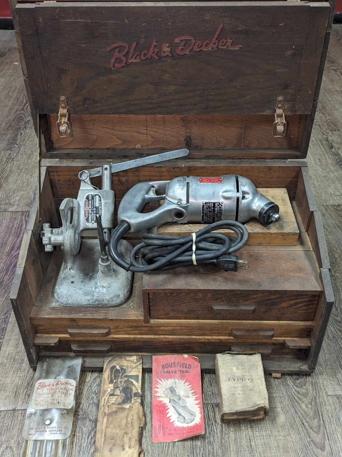 Black and Decker Vibro Centric Valve Seat Grinder Set Stone Dressing W