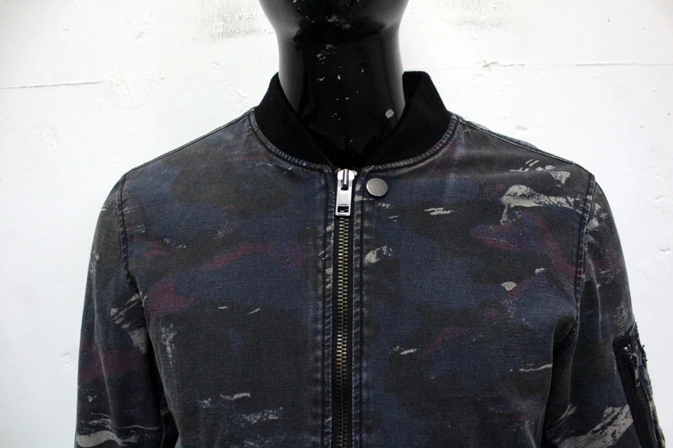 Diesel Bomber Chaqueta Hombre Talla M Multicolor Logo - Imagen 2 de 4