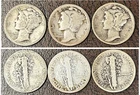 1919, 1919-D and 1919-S 10C Mercury Dimes - Nice Dates And Mint marks -Free Ship