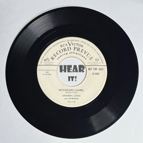 50s Hillbilly Bop Rockabilly 45 GRANDPA JONES Retreat RCA promo obscure mp3 vg++ - Picture 2 of 3