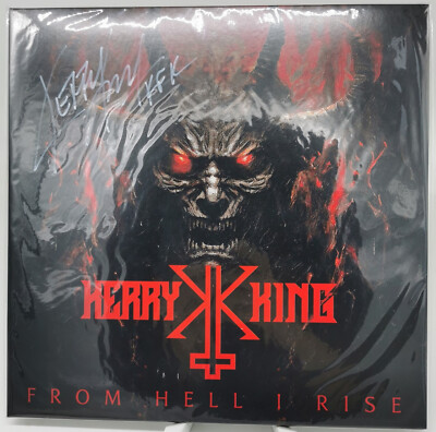 Kerry King signed From Hell I Rise orange red marbled Vinyl signiert 500 Limited