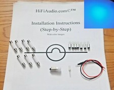 Marantz 2230B TITANIUM upgrade bulbs lights LED lamps FULL Set upgrade kit BLUE