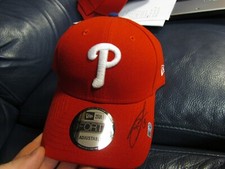Sean Burnett Autographed Phillies Hat MLB Cert 