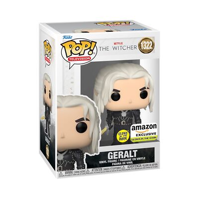 Funko Pop! TV: Netflix - The Witcher, Geralt (Glow in The Dark), Amazon Exclusiv