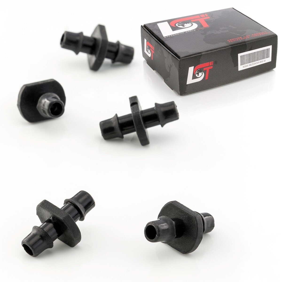 5x Hose Connector Coupling PE Pipe Irrigation System Drip Irrigation 7x7mm