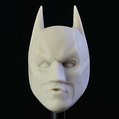 UNPAINTED - 1:12 The Dark Knight Head Sculpt (Talking Expression)