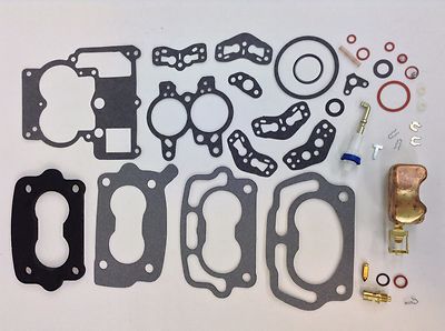 ROCHESTER 2GC CARBURETOR KIT 1966-1971 JEEP 225-350 V6 & V8 ENGINES BRASS FLOAT