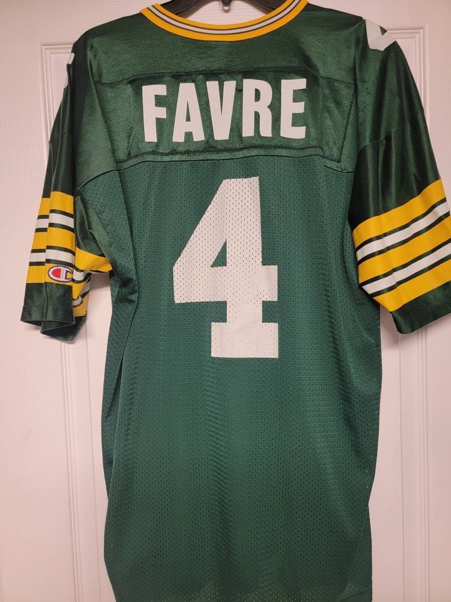 Brett Favre Vintage 90s Green Bay Packers NFL Football Champion Jersey  Men's 48