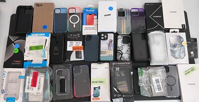 Lot of 32 iPhone 12 13 14 Cases Caseify Tech21 Speck Apple MagSafe A2