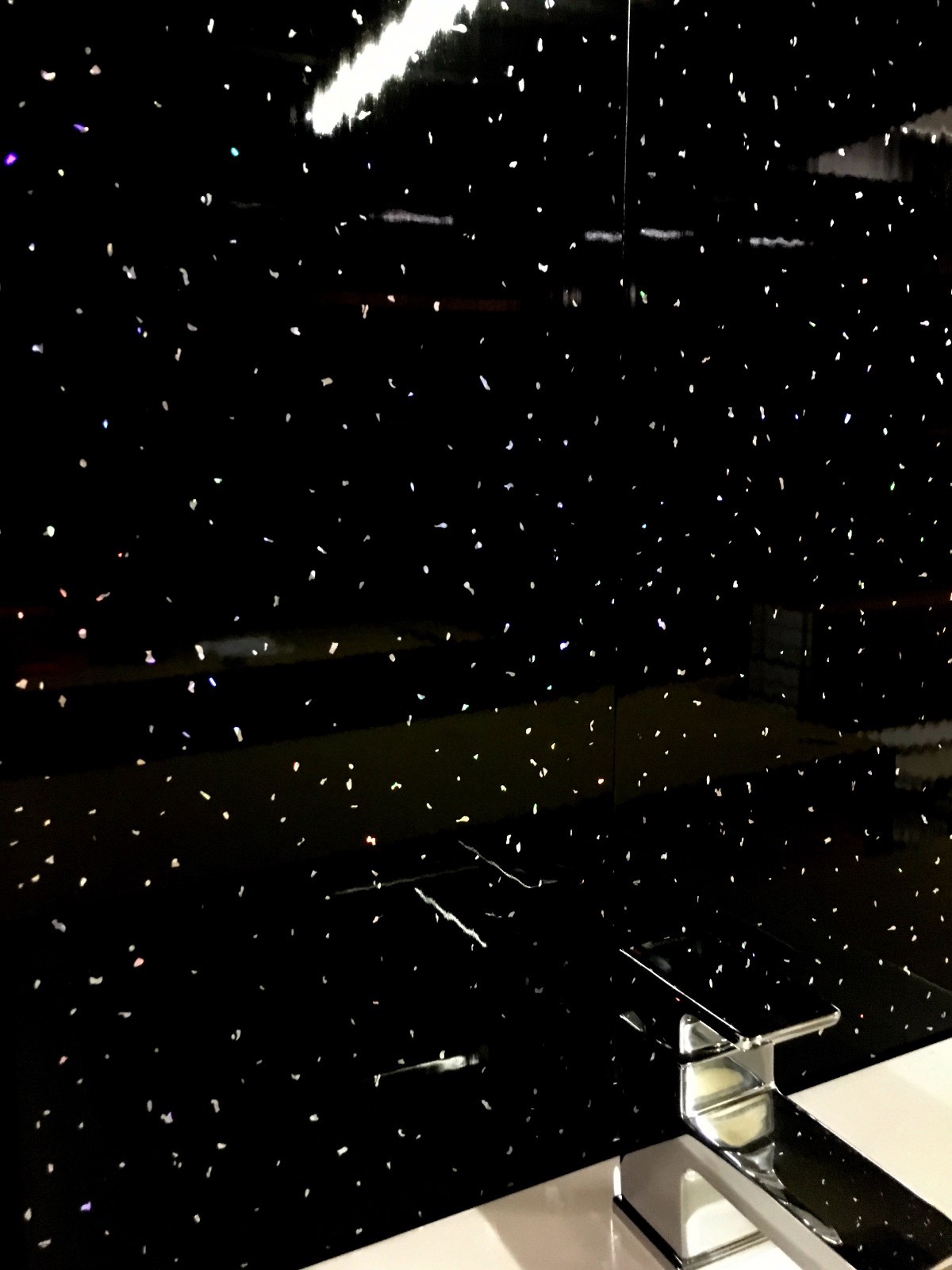 Buy 10 The Cladding Store Black Sparkle PVC Cladding For Bathroom Shower Wet Wall 100 Waterproof Pvc Ceiling Panel 250 Mm Wide X 2 6 M Long X 5 Mm Deep Pvc Shower Panels - View #10