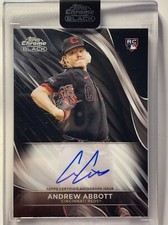 2024 Topps Chrome Black Andrew Abbott Rookie Base Auto #CBA-AA Reds