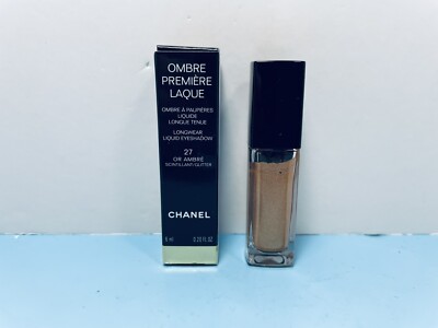CHANEL - OMBRE PREMIERE LAQUE - LONGWEAR LIQUID EYESHADOW - 27 OR AMBRE - BOXED