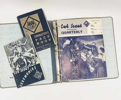 Vtg Cub Scouts of America Book Lot Cubmaster 6 Quarterly Programs BSA ...