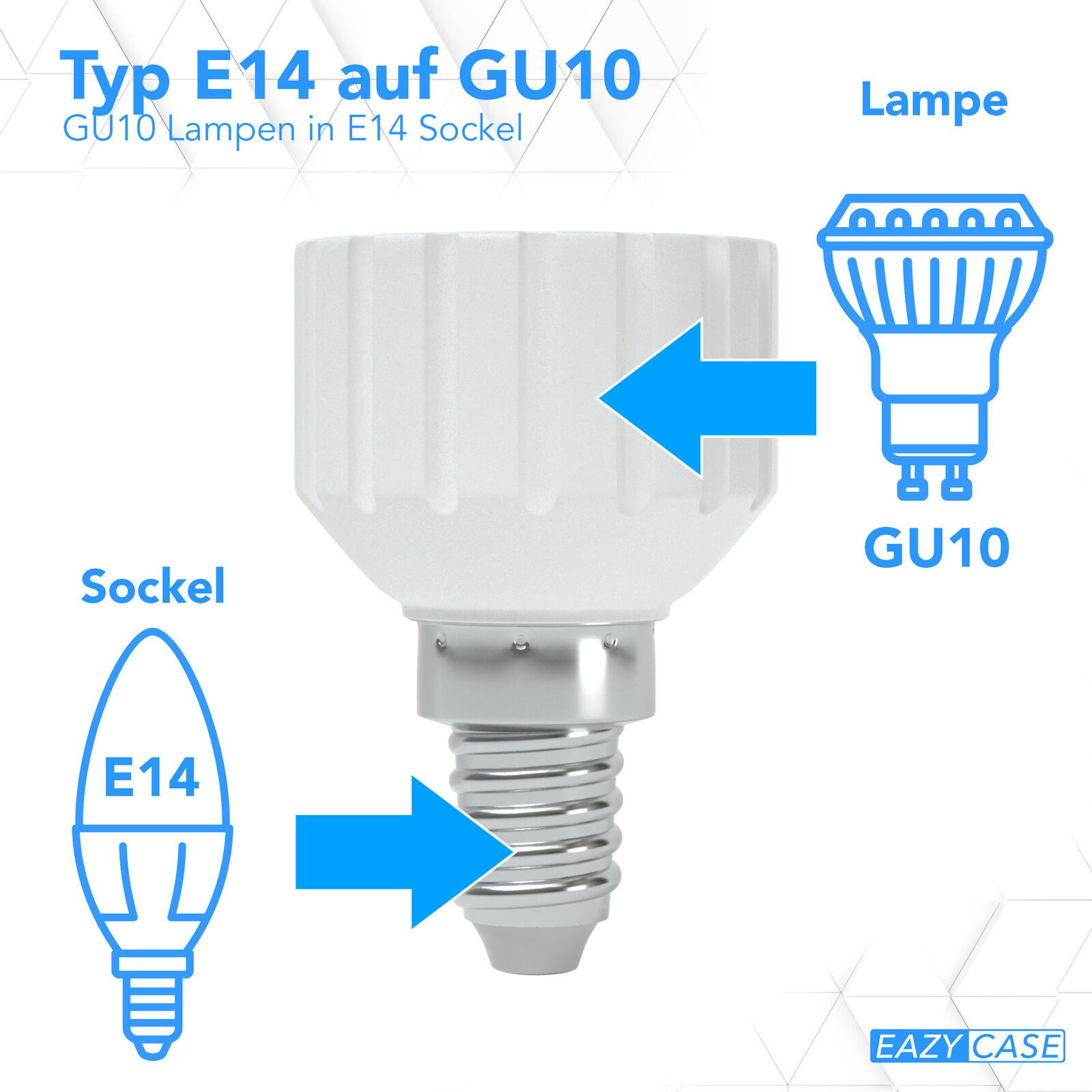 plan Insecten tellen Verdampen Lamp Socket Sets E14 On GU10 Adapter Socket Lamp Plug Bulbs Converter | eBay