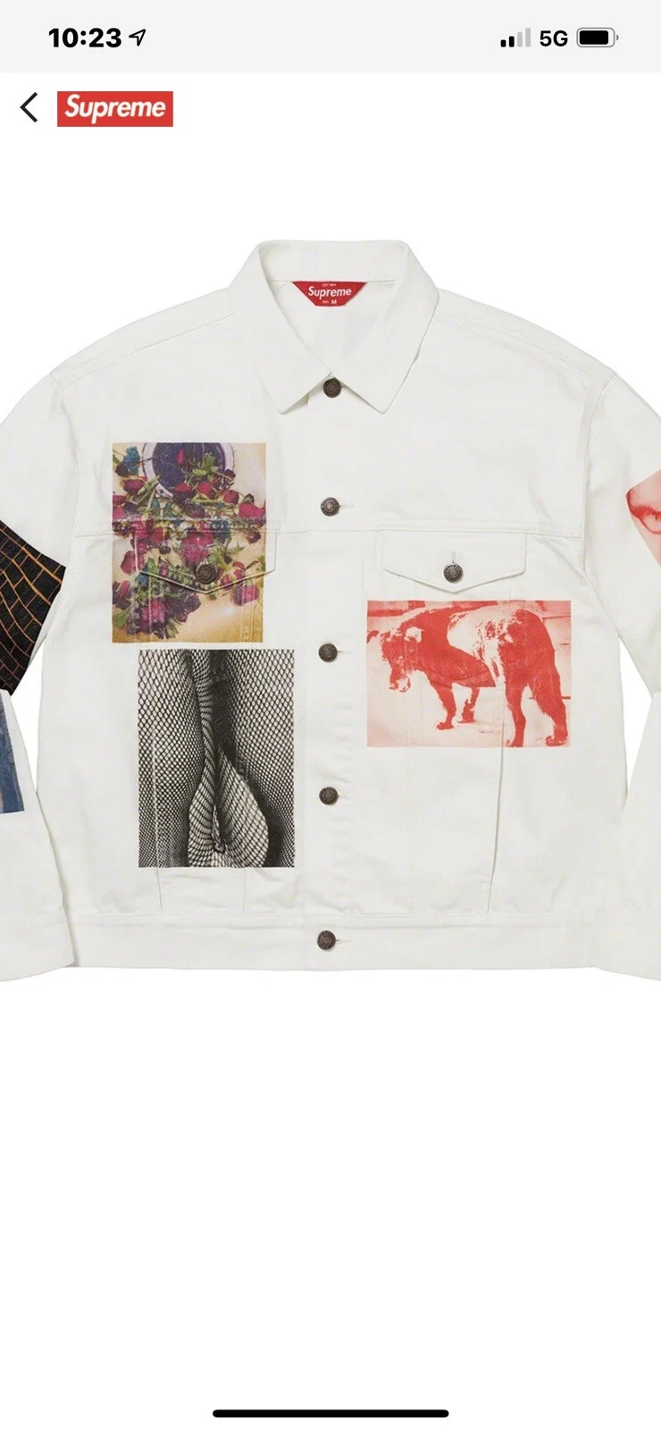 Veste camionneur en denim blanc Supreme x Daido Moriyama taille S COMMANDE CONFIRMÉE