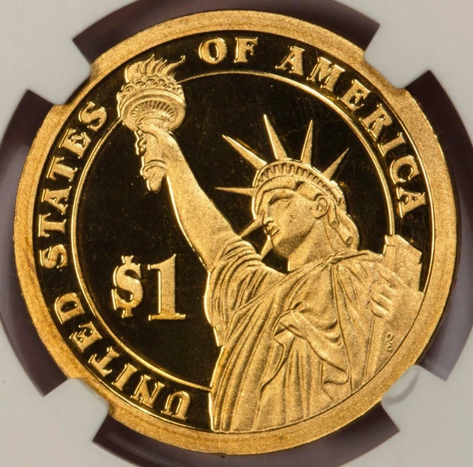 2012 S NGC PF68 Retained Struck In Scrap Chester Arthur Proof Dollar Mint Error - Image 3 of 4