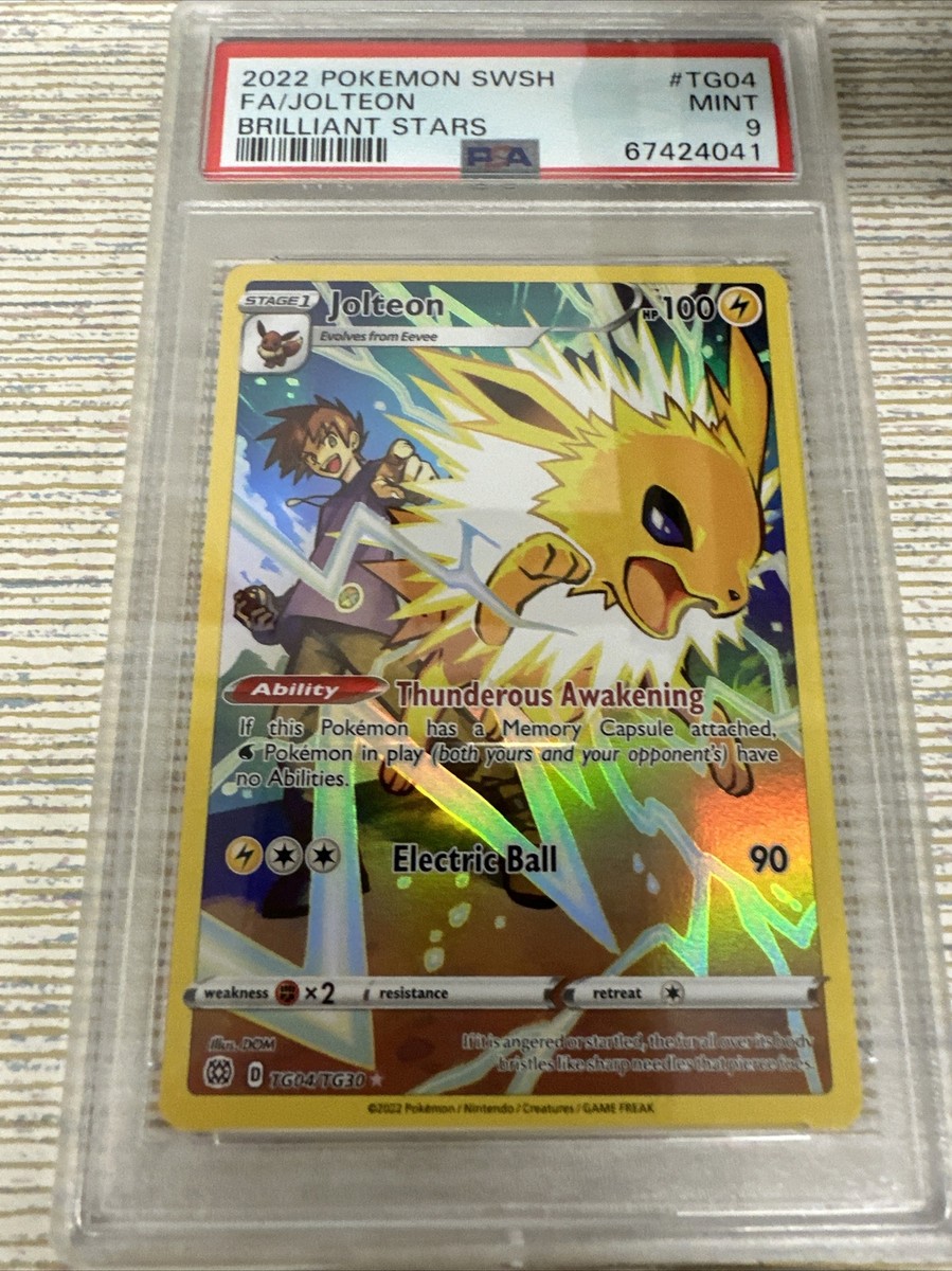 2022 Pokemon SWSH Brilliant Stars JOLTEON Full Art #TG04
