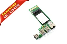 JF1F9 - Dell Vostro 3350 DC Power Jack USB RJ-45 IO Circuit Board 48.4ID25.011