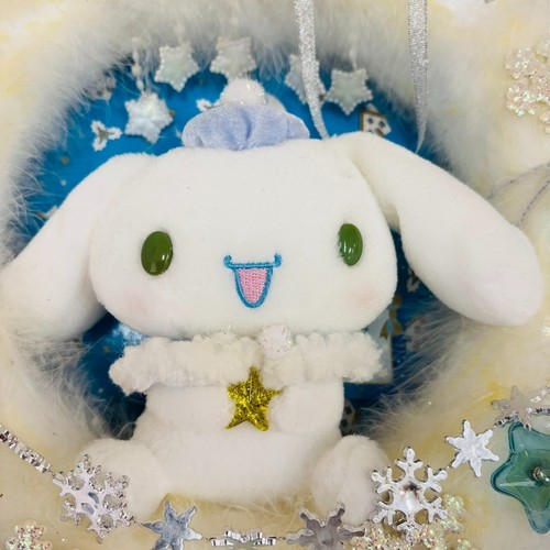 Sanrio Cinnamoroll Christmas Wreath Damaged CN Light Fairy Wreath White Star JP - Picture 23 of 24