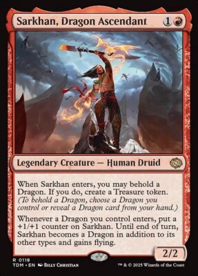 *MtG: 2x SARKHAN, DRAGON ASCENDANT - Tarkir: Dragonstorm Rare - magicman-europe*