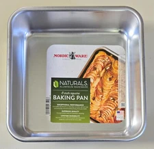 Nordic Ware Naturals 8" Square Cake Pan Made In U.S.A.